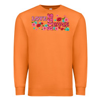 Carrot floral love and kiss Premium Sweatshirt - AdoDesignShop