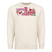 Sandshell floral love and kiss Premium Sweatshirt - AdoDesignShop