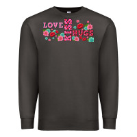Smoke floral love and kiss Premium Sweatshirt - AdoDesignShop