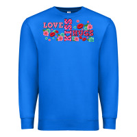 True Royal floral love and kiss Premium Sweatshirt - AdoDesignShop