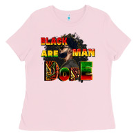 Bubblegum Pink black man are dope Ladies Tee - CowGirlArtShop