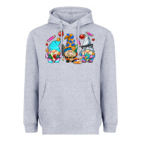 Heather Grey teacher gnomes Heavyweight Hoodie - AdoDesignShop