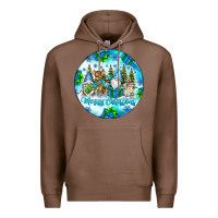 Chestnut merry christmas Premium Hoodie - CowhideDigitalArt