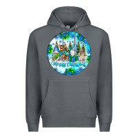 Rock merry christmas Premium Hoodie - CowhideDigitalArt