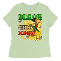 Matcha black girl magic Ladies Tee - CowGirlArtShop