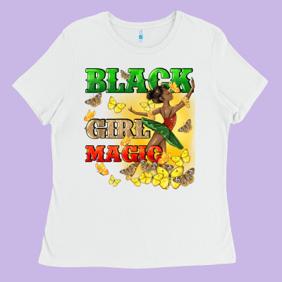 Black Girl Magic Ladies Tee Designed By Cowgirlartshop
