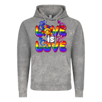Cloud Rock Love is love Vintage Hoodie - FaDigitalArtStudio