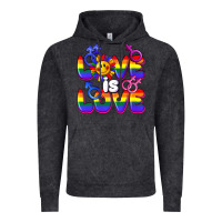 Vintage Black Love is love Vintage Hoodie - FaDigitalArtStudio