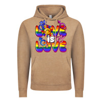 Vintage Coffee Love is love Vintage Hoodie - FaDigitalArtStudio