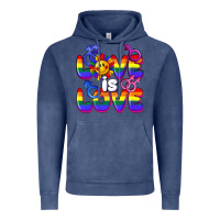 Vintage Denim Love is love Vintage Hoodie - FaDigitalArtStudio