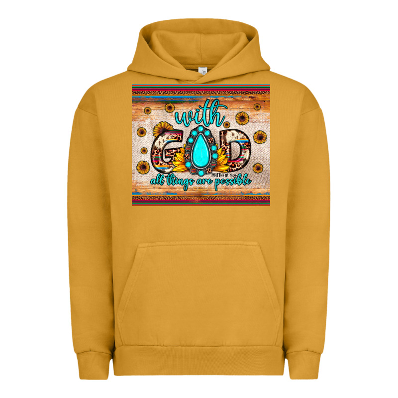 With God All Things Are Possible Matthew 19 26 Urban Hoodie by JahusDesignShop | Teevron