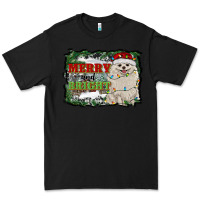 Black merry and bright pomeranian Premium Tee - RanaPortraitStore
