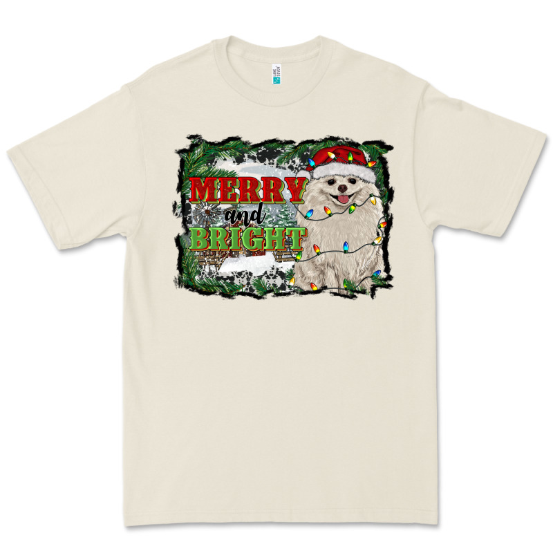 Merry And Bright Pomeranian Premium Tee by RanaPortraitStore | Teevron