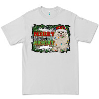 Dove Grey merry and bright pomeranian Premium Tee - RanaPortraitStore