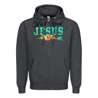 Smoke y'all need jesus arrow lily flowers Zipper Hoodie - BarkalooDesign