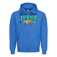 True Royal y'all need jesus arrow lily flowers Zipper Hoodie - BarkalooDesign