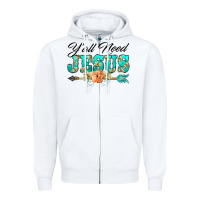 White y'all need jesus arrow lily flowers Zipper Hoodie - BarkalooDesign