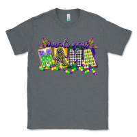 Charcoal Heather mardi gras mama Classic Tee - CowGirlArtShop