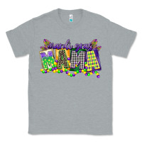 Heather Grey mardi gras mama Classic Tee - CowGirlArtShop