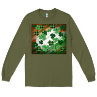 Army Green St. patricks day Long Sleeve Tee - FaDigitalArtStudio