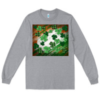 Heather Grey St. patricks day Long Sleeve Tee - FaDigitalArtStudio