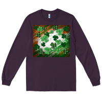 Plum St. patricks day Long Sleeve Tee - FaDigitalArtStudio