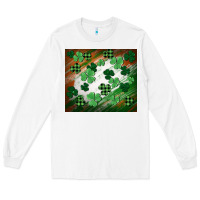 White St. patricks day Long Sleeve Tee - FaDigitalArtStudio