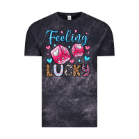 Cloud Black feeling lucky valentine's day olivia Vintage Tee - OliviaCreatesArt