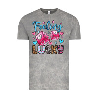 Cloud Rock feeling lucky valentine's day olivia Vintage Tee - OliviaCreatesArt