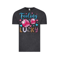 Vintage Black feeling lucky valentine's day olivia Vintage Tee - OliviaCreatesArt