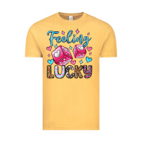 Vintage Mustard feeling lucky valentine's day olivia Vintage Tee - OliviaCreatesArt