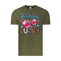 Vintage Olive feeling lucky valentine's day olivia Vintage Tee - OliviaCreatesArt