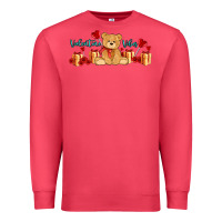 Cardinal valentines vibes with gifts and bear Premium Sweatshirt - AdoDesignShop