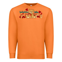 Carrot valentines vibes with gifts and bear Premium Sweatshirt - AdoDesignShop