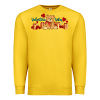 Lemon valentines vibes with gifts and bear Premium Sweatshirt - AdoDesignShop