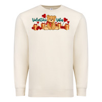 Sandshell valentines vibes with gifts and bear Premium Sweatshirt - AdoDesignShop