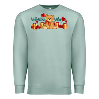 Seafoam valentines vibes with gifts and bear Premium Sweatshirt - AdoDesignShop