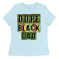Baby Blue dope black dad Ladies Tee - CowGirlArtShop