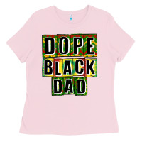 Bubblegum Pink dope black dad Ladies Tee - CowGirlArtShop