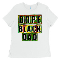 White dope black dad Ladies Tee - CowGirlArtShop