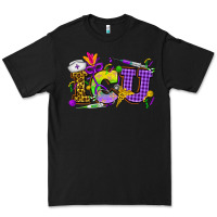 Black Mardi Gras ICU Nurse Premium Tee - HowdyJamesFarm