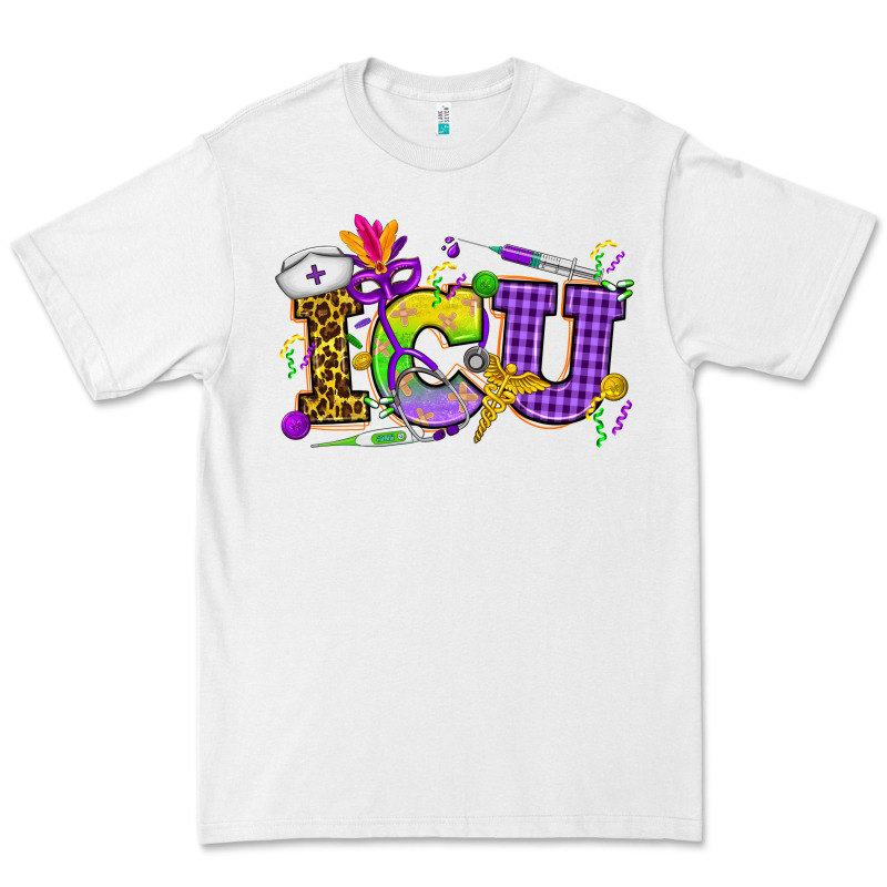 Mardi Gras Icu Nurse Premium Tee by HowdyJamesFarm | Teevron