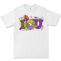 White Mardi Gras ICU Nurse Premium Tee - HowdyJamesFarm