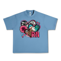 Pebble Blue rn registered nurse hearts Urban Heavy Tee - Jasminsmagicworld