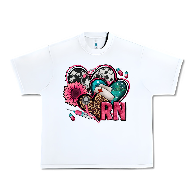 Rn Registered Nurse Hearts Urban Heavy Tee by Jasminsmagicworld | Teevron