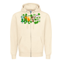 Sandshell st.patrick's nurse love heart stethoscope Zipper Hoodie - BarkalooDesign
