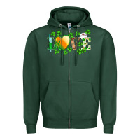 Sports Green st.patrick's nurse love heart stethoscope Zipper Hoodie - BarkalooDesign
