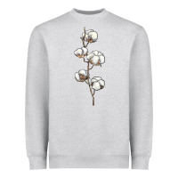 Heather Grey cotton Heavyweight Sweatshirt - BarkalooDesign