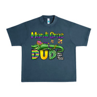 Midnight Navy mardi gras dude alligator olivia Urban Heavy Tee - OliviaCreatesArt