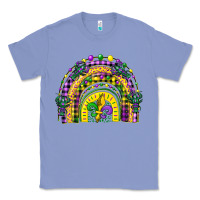 Colony Blue mardi gras rainbow and fleur de lis Classic Tee - CowGirlArtShop